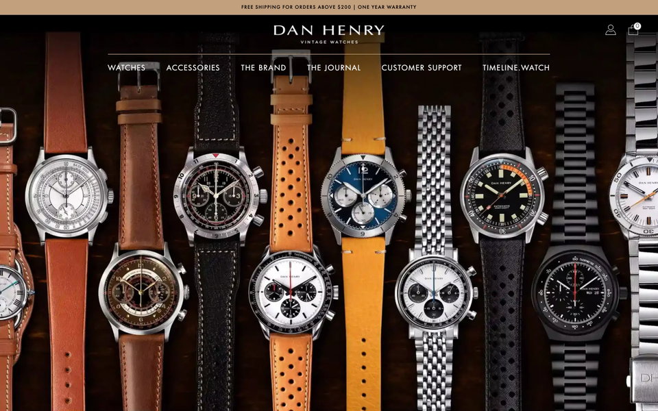 Dan Henry Watches website