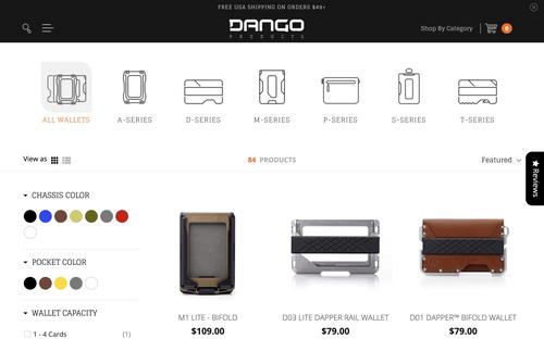 Dango Products website screenshot