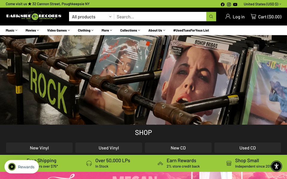 Darkside Records website