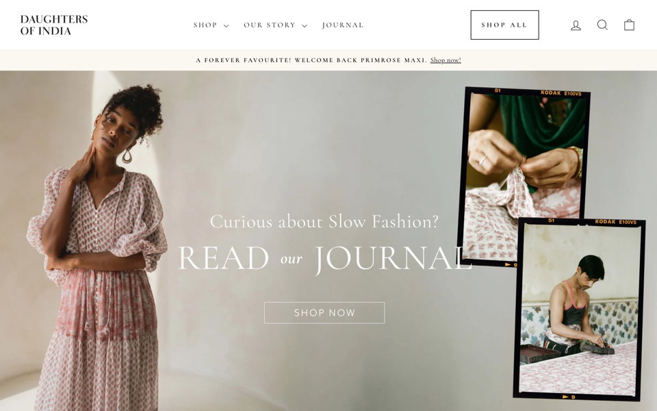 Daughters of India website