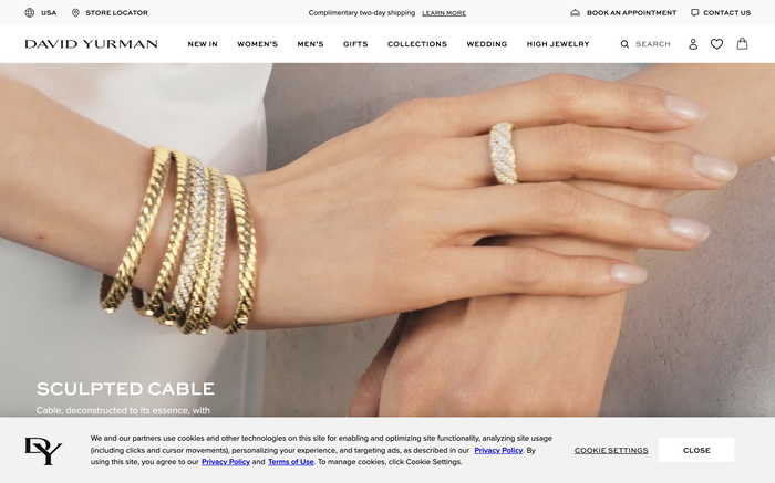 David Yurman screenshot