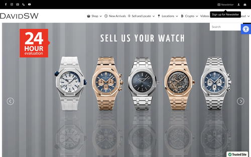 DavidSW website screenshot