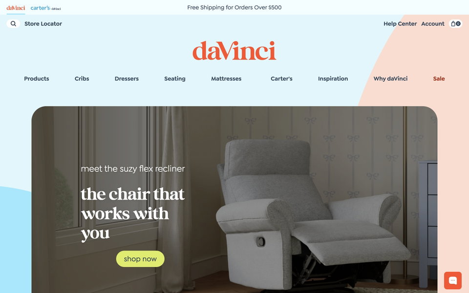 DaVinci Baby website