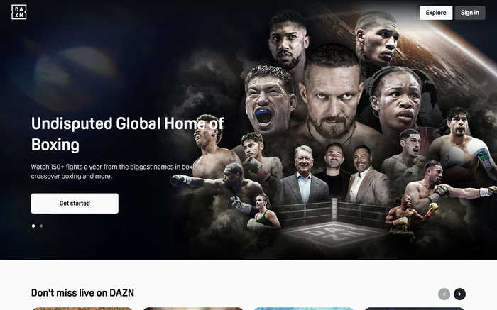 DAZN screenshot