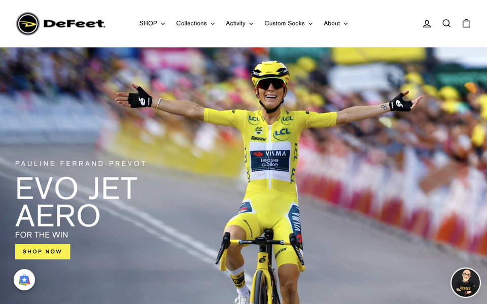 DeFeet website