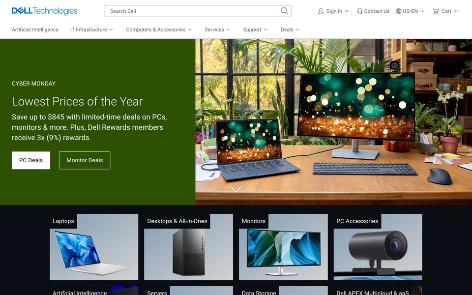 Dell website