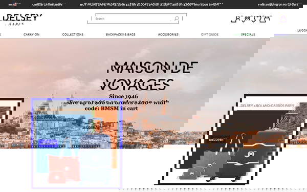 DELSEY USA screenshot