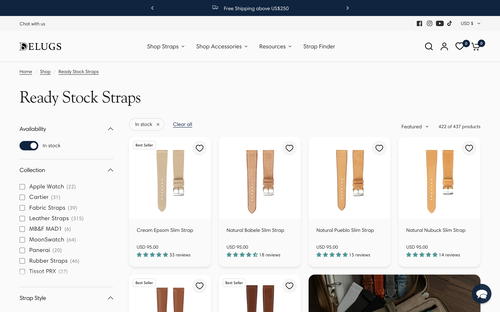 Delugs website screenshot