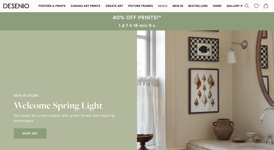 Desenio website