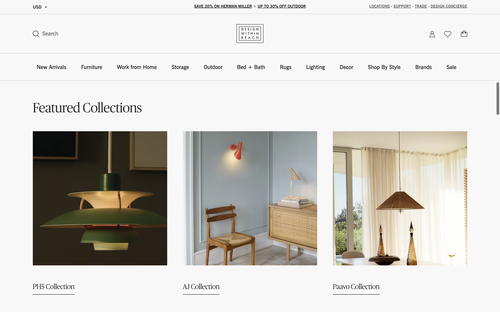 Design Within Reach website screenshot