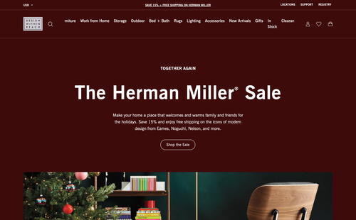 Design Within Reach website screenshot