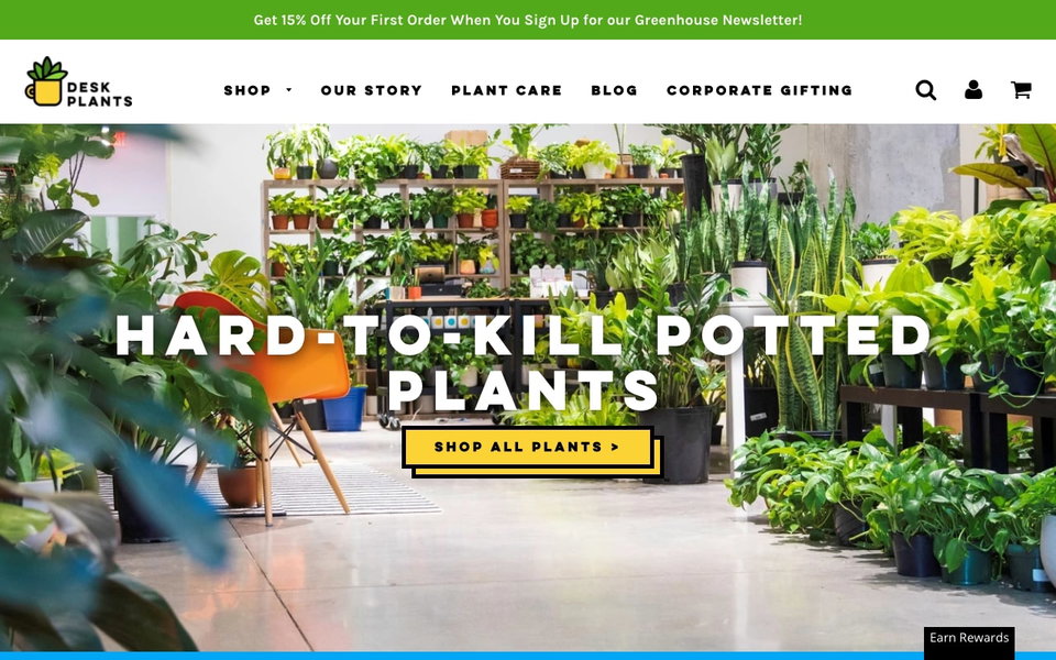 Desk Plants website