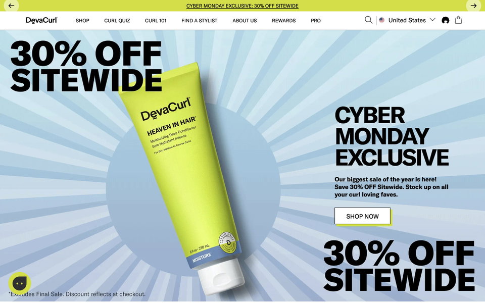 DevaCurl website