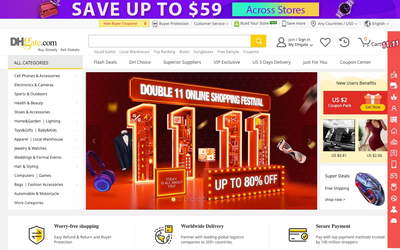 DHgate.com screenshot