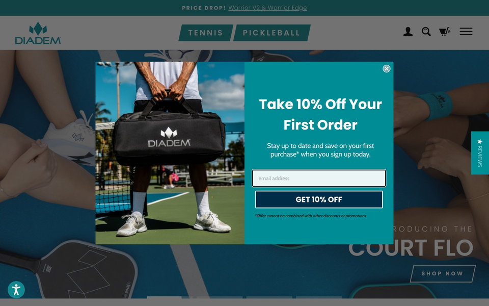Diadem Sports website