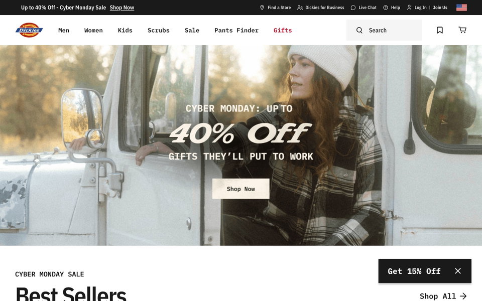 Dickies website