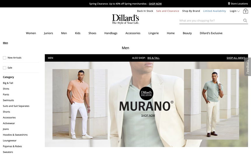 Dillard's on Shomp