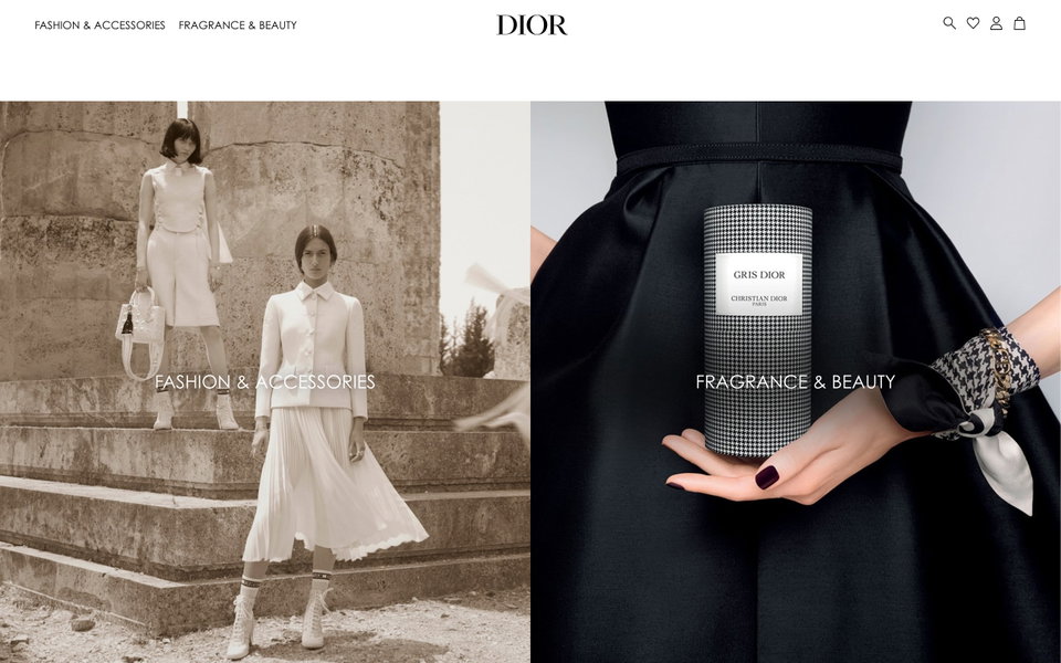 Dior website