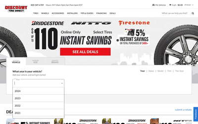 Discount Tire Direct screenshot