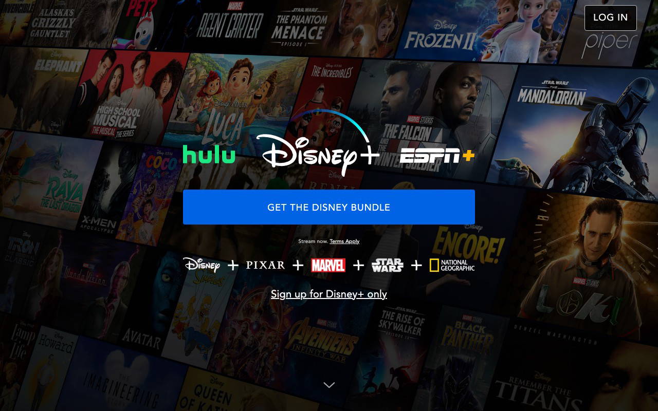 Disney+ screenshot