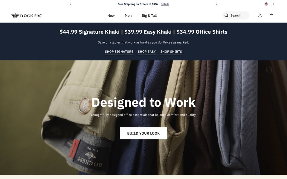 Dockers website