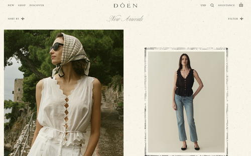 Dôen website screenshot