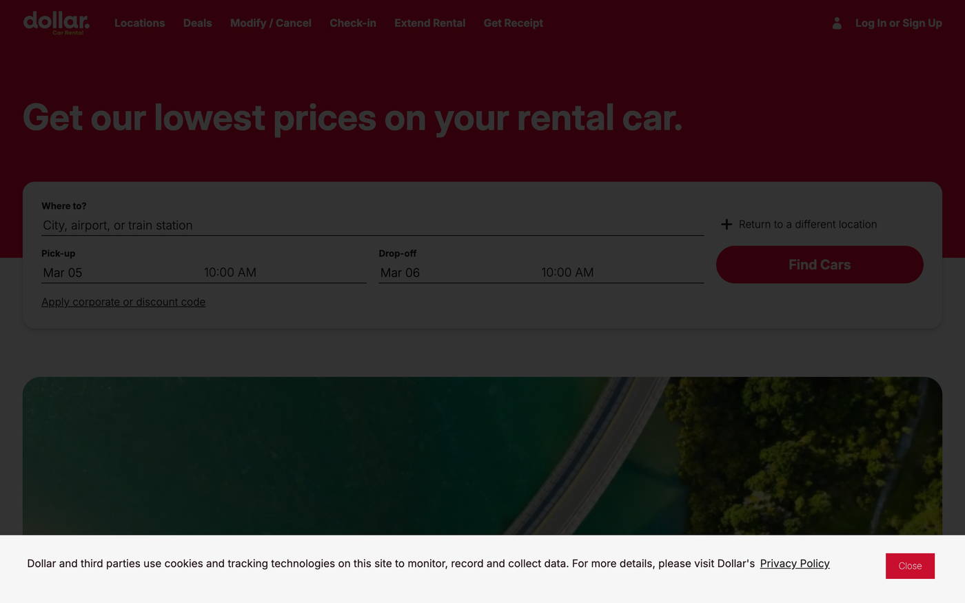 Dollar Rent A Car screenshot