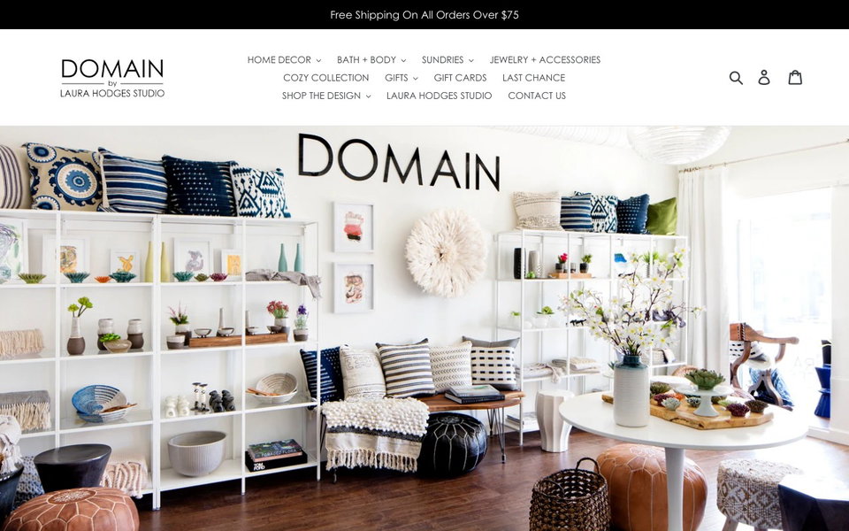 DOMAIN by Laura Hodges Studio website