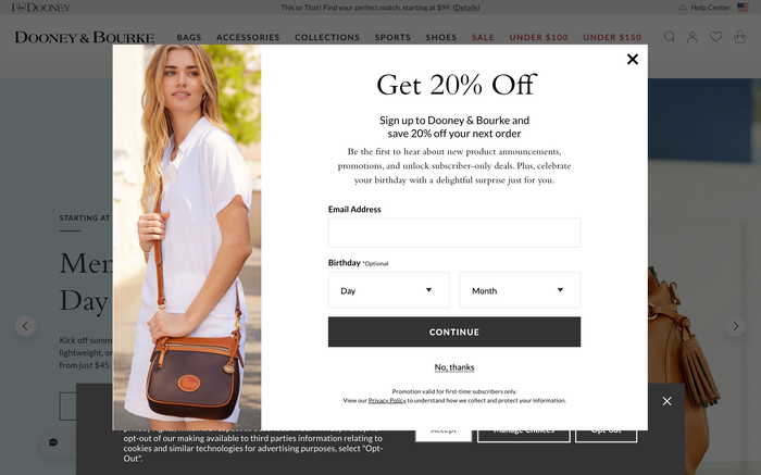 Dooney & Bourke screenshot