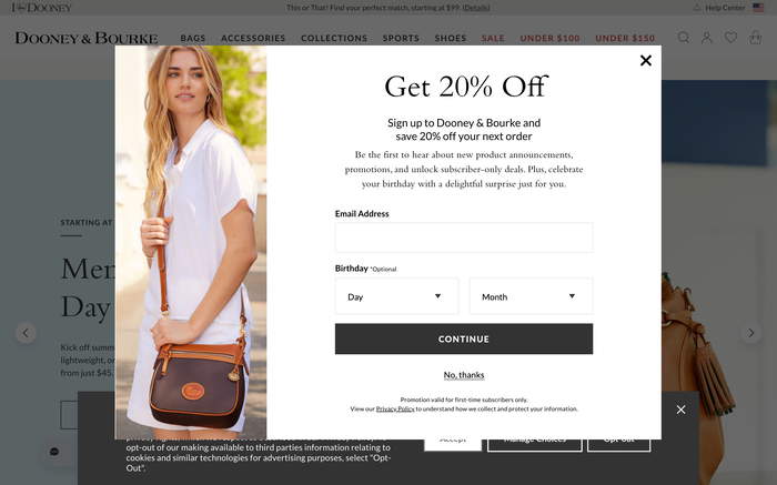 Dooney & Bourke screenshot