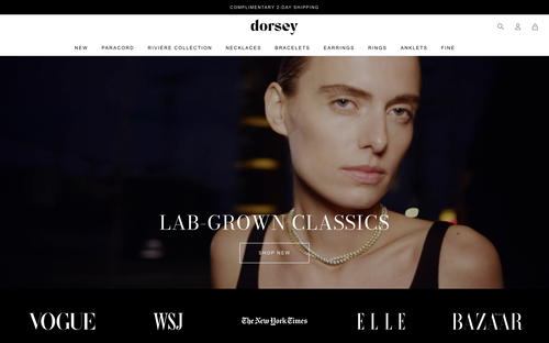Dorsey website screenshot