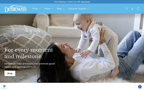 Dr. Brown's website screenshot