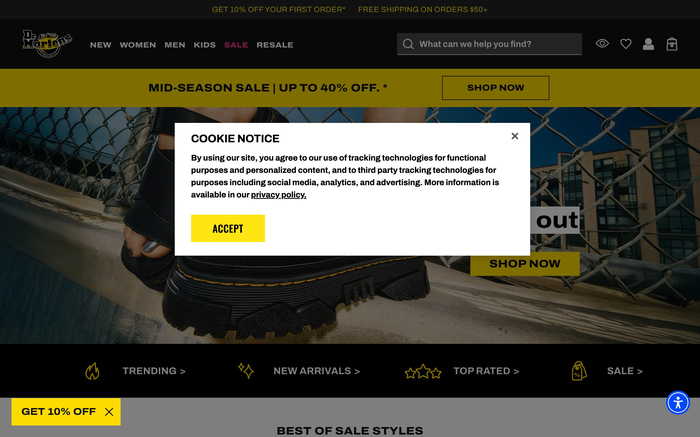 Dr. Martens screenshot