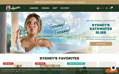 Dr. Squatch website screenshot