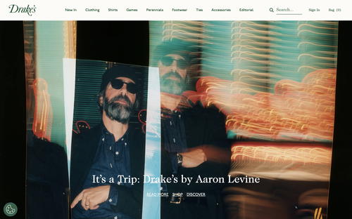 Drake's website screenshot