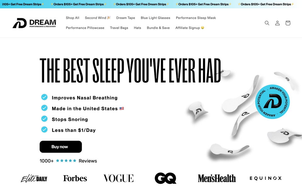 Dream Recovery website