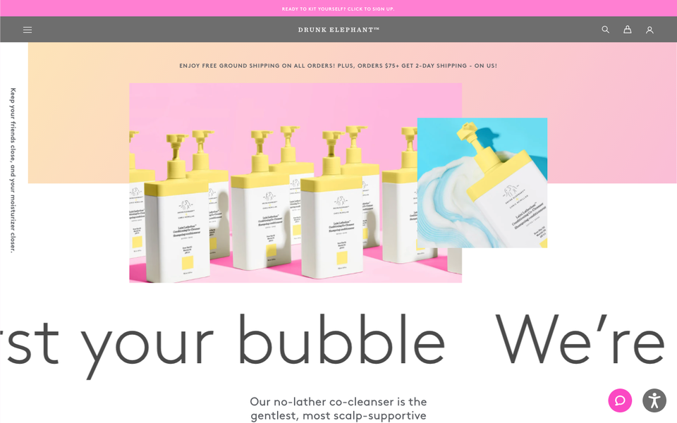 Drunk Elephant website
