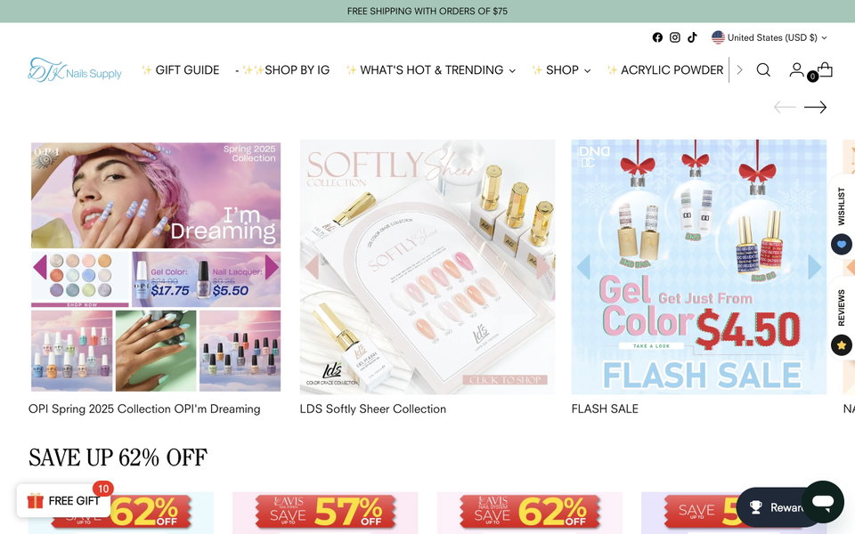dtknailsupply website