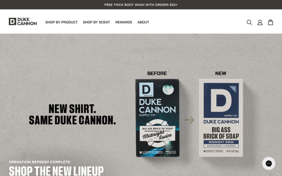 Duke Cannon website