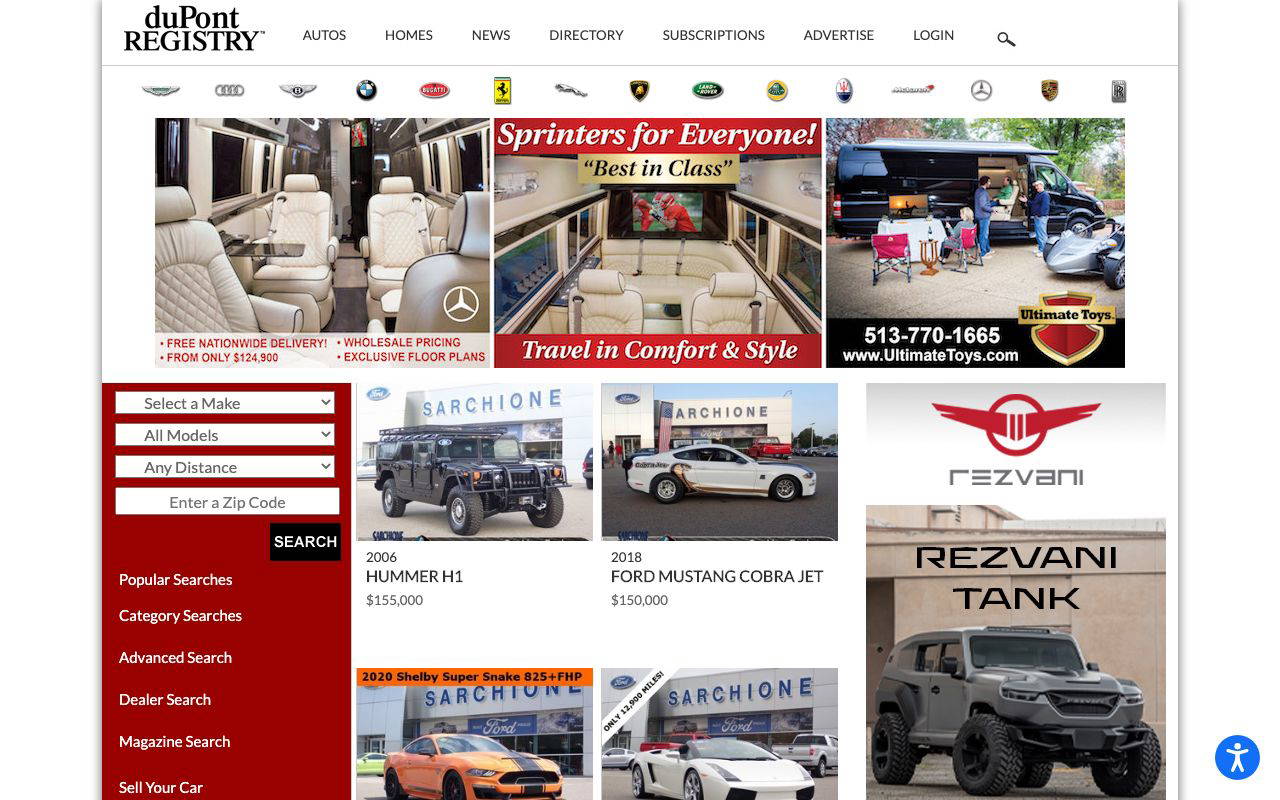 duPont REGISTRY screenshot