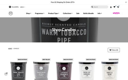 DW Home website screenshot
