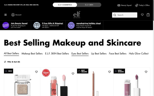 e.l.f. Cosmetics on Shomp