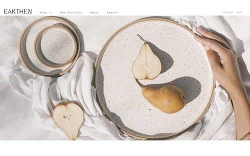 Earthen website screenshot