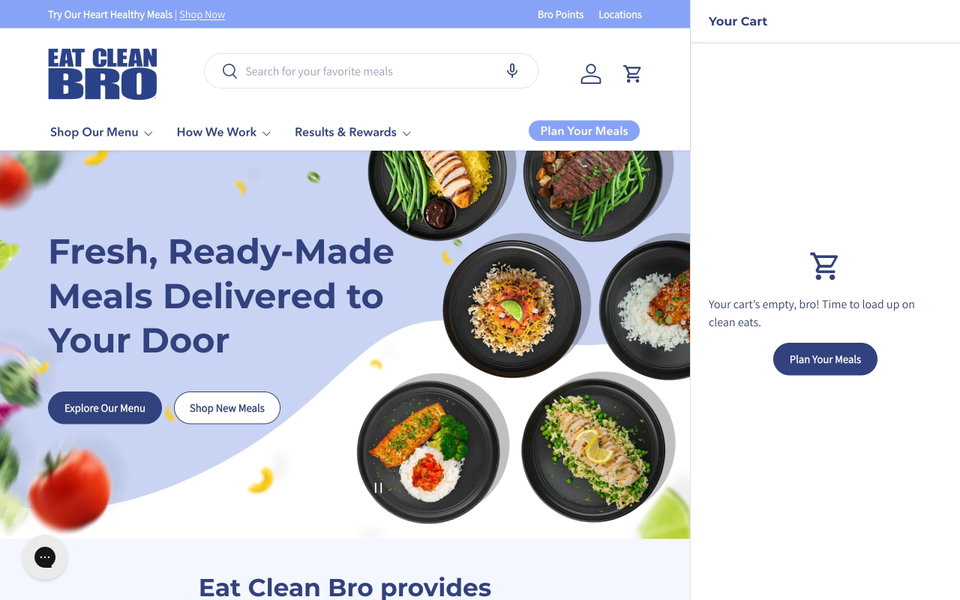 Eat Clean Bro website