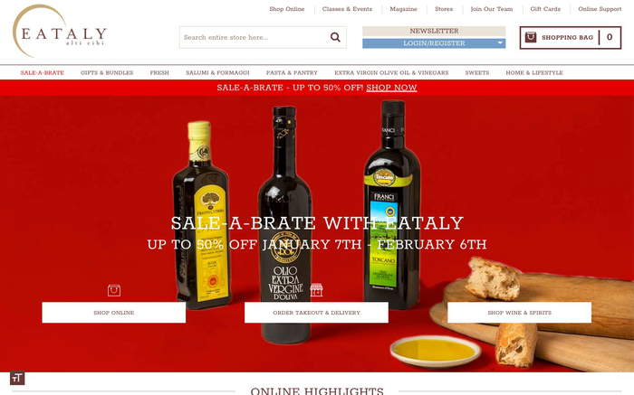 Eataly screenshot