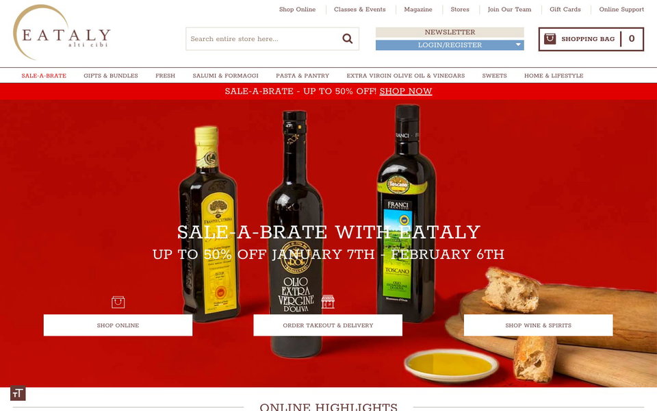 Eataly website