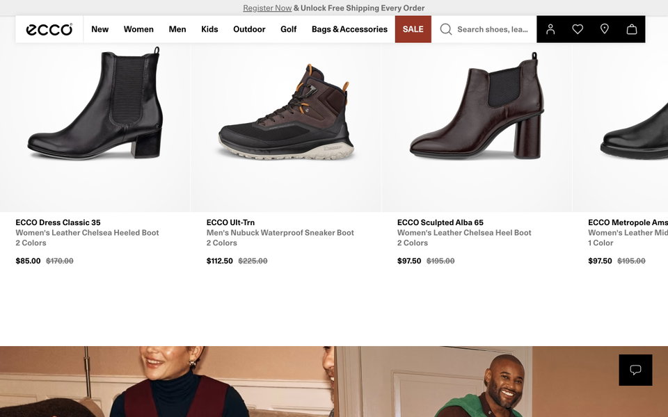 ECCO USA website