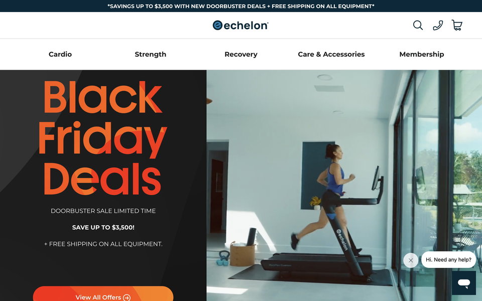 Echelon Fitness website