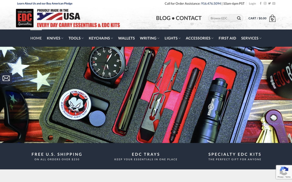 EDC Specialties website