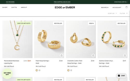 EDGE of EMBER website screenshot